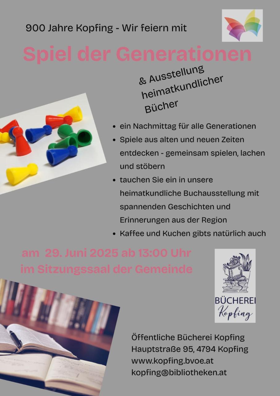 Flyer Spiel der Generationen