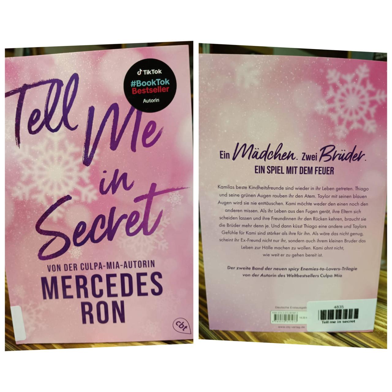 Buch Tell me in secret