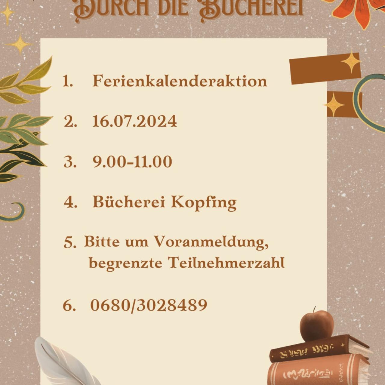 Schnitzeljagd durch die Bücherei