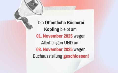 Bücherei geschlossen